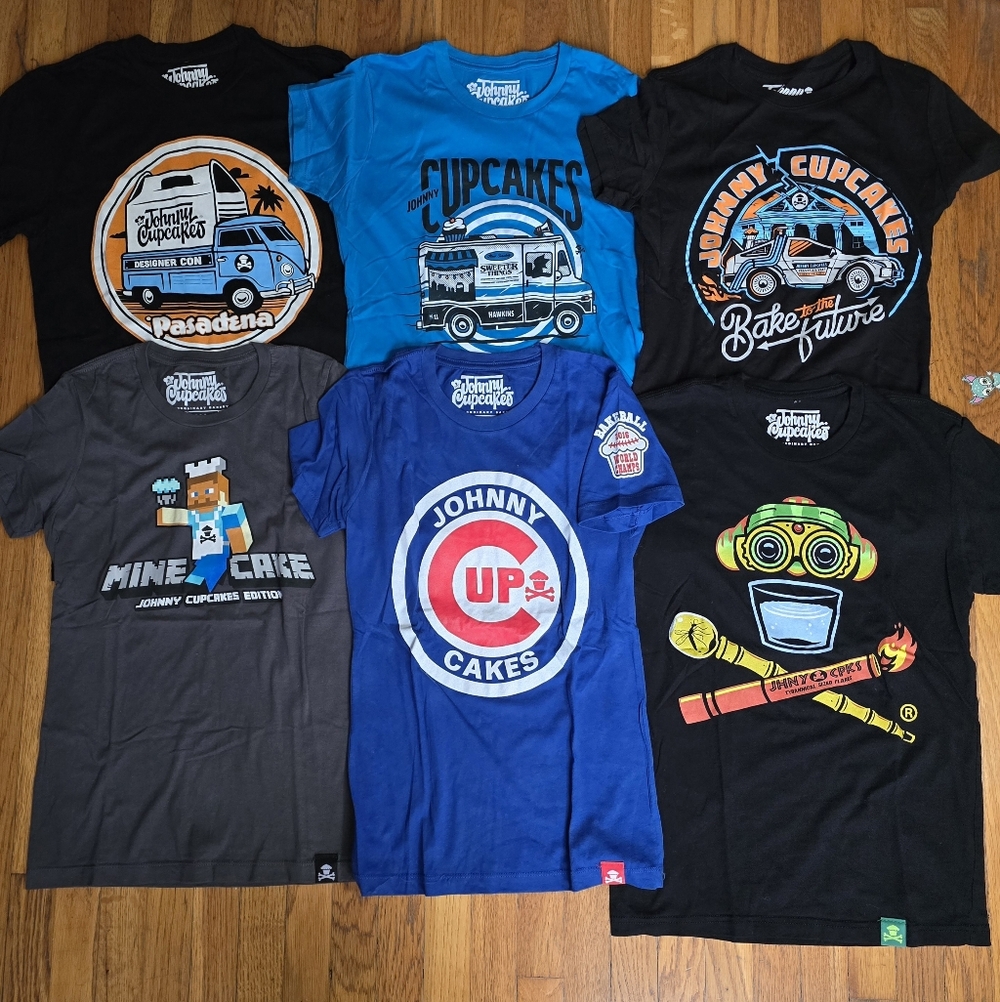 Johnny Cupcakes T-Shirt Lot of 6